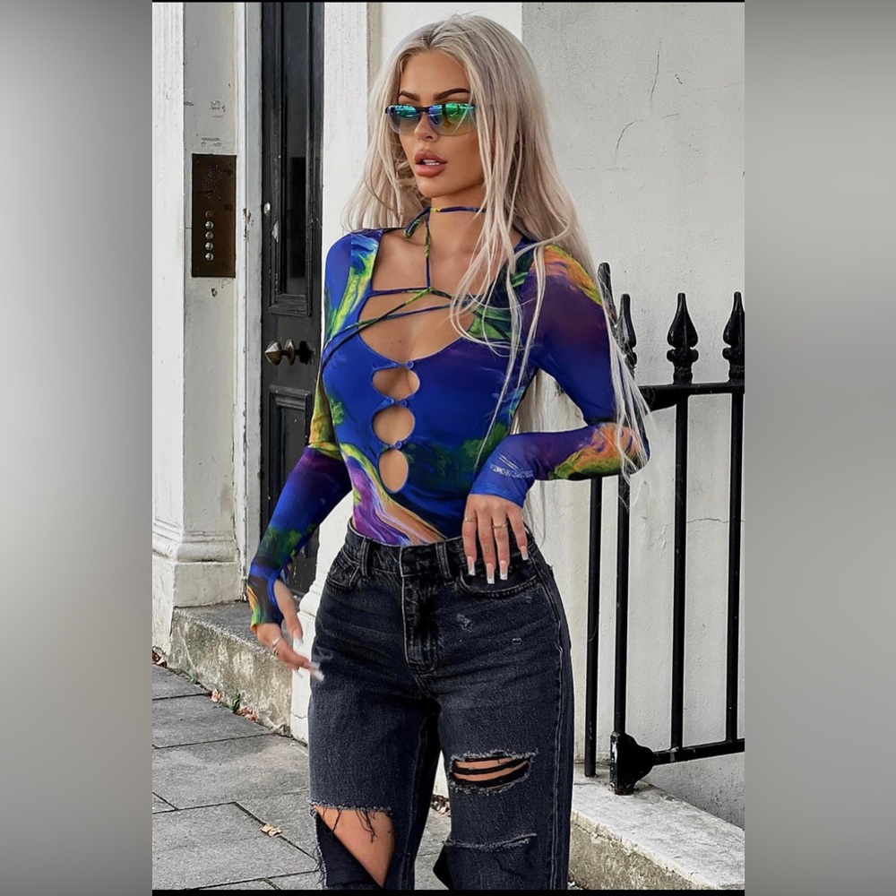 NWT FashionNova Mesh Bodysuit